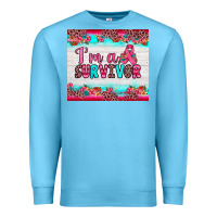 Ocean Blue i'm a survivor Premium Sweatshirt - JahusDesignShop