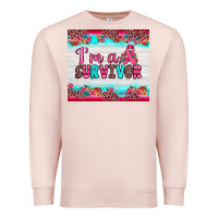 Pale Pink i'm a survivor Premium Sweatshirt - JahusDesignShop