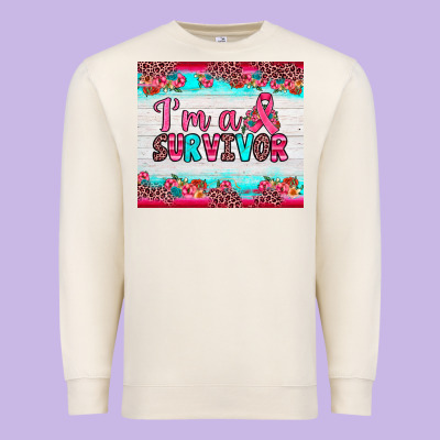 I'm A Survivor Premium Sweatshirt Designed By Jahusdesignshop