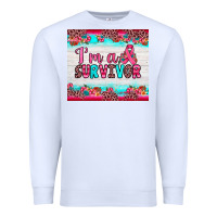 White i'm a survivor Premium Sweatshirt - JahusDesignShop