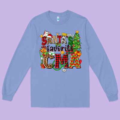 Santa's Favorite Cma Long Sleeve Tee Designed By Zillion Design Studio