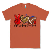 Copper peace love football Classic Tee - Zillion Design Studio