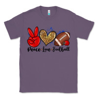 Lavender peace love football Classic Tee - Zillion Design Studio