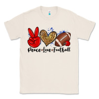 Natural peace love football Classic Tee - Zillion Design Studio