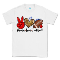 White peace love football Classic Tee - Zillion Design Studio