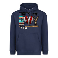 Navy baseball Heavyweight Hoodie - CowhideDigitalArt