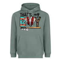 Sage baseball Heavyweight Hoodie - CowhideDigitalArt