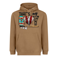 Toasted Coconut baseball Heavyweight Hoodie - CowhideDigitalArt
