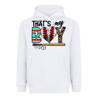 White baseball Heavyweight Hoodie - CowhideDigitalArt