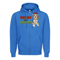 True Royal merry and bright beagle Zipper Hoodie - RanaPortraitStore