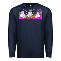 Navy cutes ghosts libbey glass Premium Sweatshirt - BundleAndBundleShop