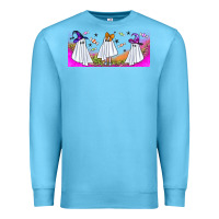 Ocean Blue cutes ghosts libbey glass Premium Sweatshirt - BundleAndBundleShop