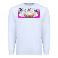 White cutes ghosts libbey glass Premium Sweatshirt - BundleAndBundleShop