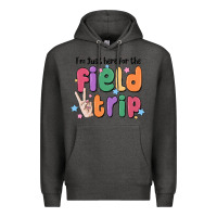 Charcoal Heather i'm just here for the field trip Premium Hoodie - MaliasSmallBusiness
