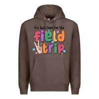 Coffee i'm just here for the field trip Premium Hoodie - MaliasSmallBusiness