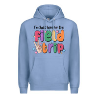 Colony Blue i'm just here for the field trip Premium Hoodie - MaliasSmallBusiness
