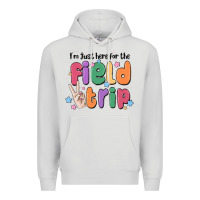 Dove Grey i'm just here for the field trip Premium Hoodie - MaliasSmallBusiness