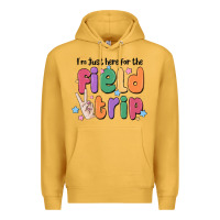 Mustard i'm just here for the field trip Premium Hoodie - MaliasSmallBusiness