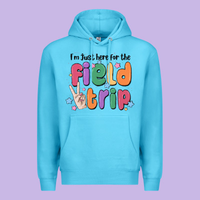 I'm Just Here For The Field Trip Premium Hoodie Designed By Maliassmallbusiness