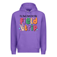 Purple i'm just here for the field trip Premium Hoodie - MaliasSmallBusiness