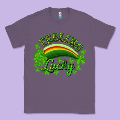 Feeling Lucky With Rainbow Classic Tee Designed By Ranaportraitstore