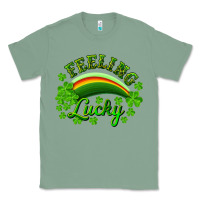 Sage feeling lucky with rainbow Classic Tee - RanaPortraitStore