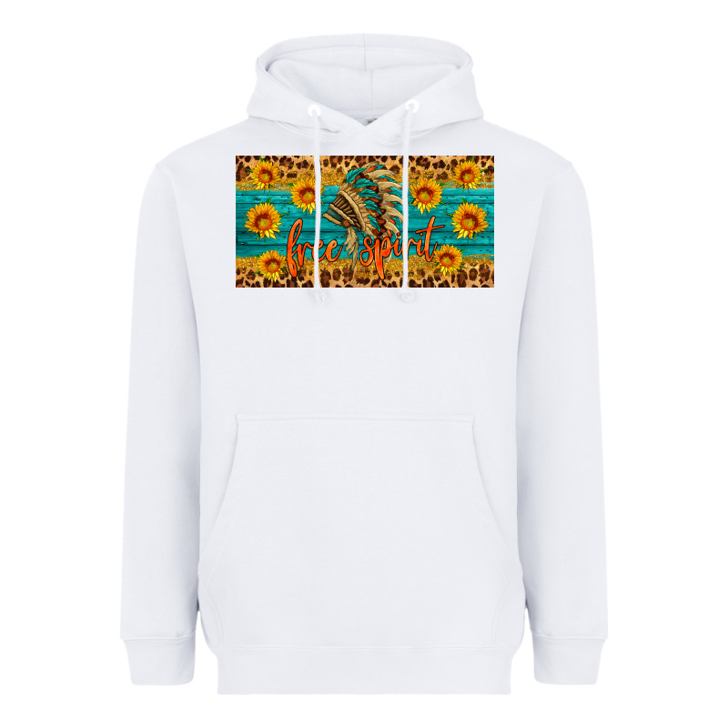 Free Spirit License Plate Heavyweight Hoodie by HRA Design Shop | Teevron