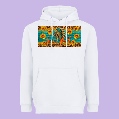 Free Spirit License Plate Heavyweight Hoodie Designed By Hra Design Shop