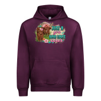 Mauve Wine just a girl who loves cows Urban Hoodie - MaliasSmallBusiness