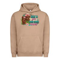 Pigment Burro just a girl who loves cows Urban Hoodie - MaliasSmallBusiness
