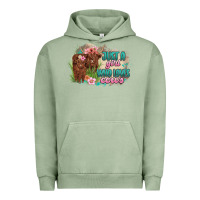Pigment Oil Green just a girl who loves cows Urban Hoodie - MaliasSmallBusiness