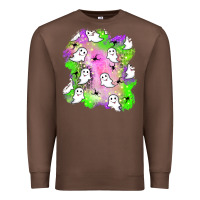 Chestnut ghost halloween patch Premium Sweatshirt - BundleAndBundleShop