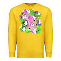 Lemon ghost halloween patch Premium Sweatshirt - BundleAndBundleShop