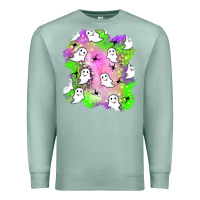Seafoam ghost halloween patch Premium Sweatshirt - BundleAndBundleShop