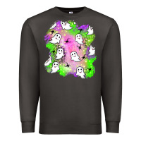 Smoke ghost halloween patch Premium Sweatshirt - BundleAndBundleShop