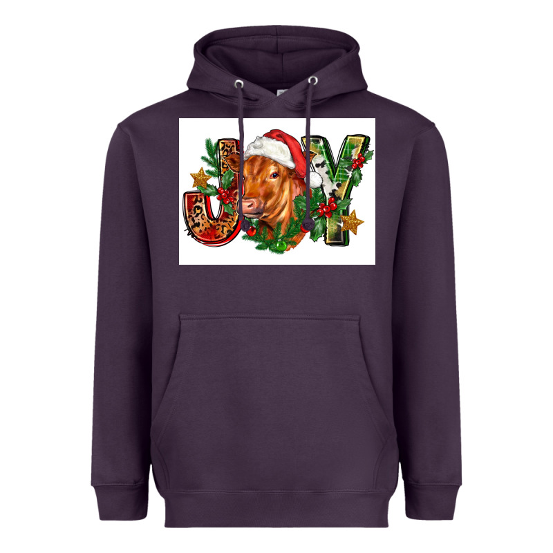 Christmas Heifer Joy Heavyweight Hoodie by FaDigitalArtStudio | Teevron