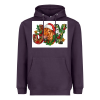 Plum christmas heifer joy Heavyweight Hoodie - FaDigitalArtStudio