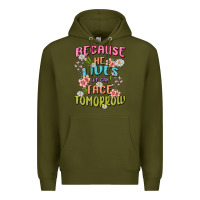 Army Green because he lives face tomorrow Premium Hoodie - MaliasSmallBusiness