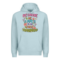 Blue Mist because he lives face tomorrow Premium Hoodie - MaliasSmallBusiness
