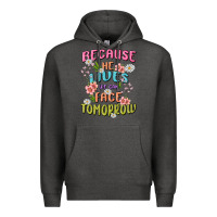 Charcoal Heather because he lives face tomorrow Premium Hoodie - MaliasSmallBusiness