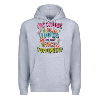 Heather Grey because he lives face tomorrow Premium Hoodie - MaliasSmallBusiness