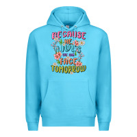 Ocean Blue because he lives face tomorrow Premium Hoodie - MaliasSmallBusiness