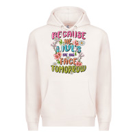 Pale Pink because he lives face tomorrow Premium Hoodie - MaliasSmallBusiness