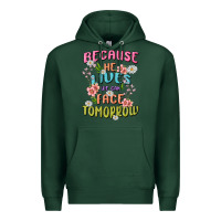 Sports Green because he lives face tomorrow Premium Hoodie - MaliasSmallBusiness