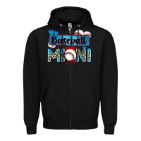 Black baseball mini with leopard Zipper Hoodie - Zillion Design Studio
