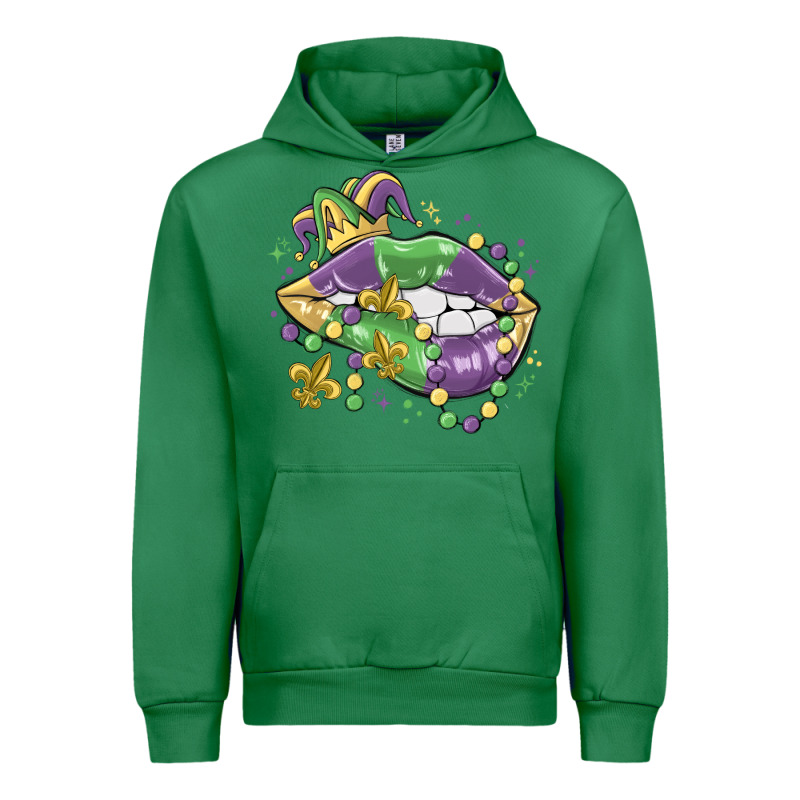 Mardi Gras Lips Urban Hoodie by MaliasSmallBusiness | Teevron