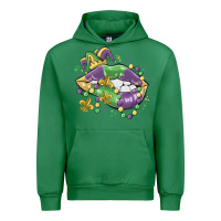 Emerald mardi gras lips Urban Hoodie - MaliasSmallBusiness