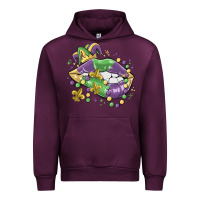 Mauve Wine mardi gras lips Urban Hoodie - MaliasSmallBusiness
