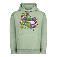 Pigment Oil Green mardi gras lips Urban Hoodie - MaliasSmallBusiness
