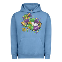 Pigment Pebble Blue mardi gras lips Urban Hoodie - MaliasSmallBusiness